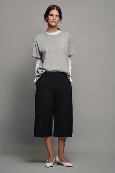 ZW COLLECTION ՈՒՂԻՂ ԾԱԼՔԱՎՈՐ ԲԵՐՄՈՒԴԱ ՇՈՐՏԵՐ - Սև Zara-ից