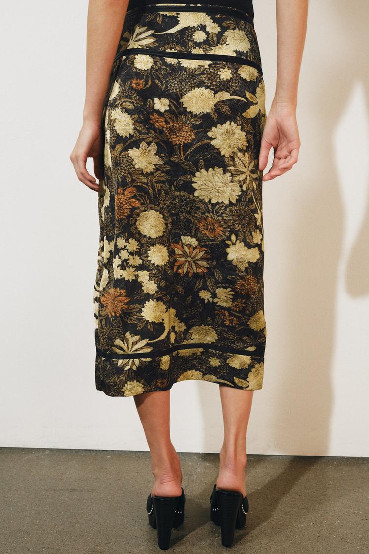 Falda pareo floral ZW COLLECTION 3
