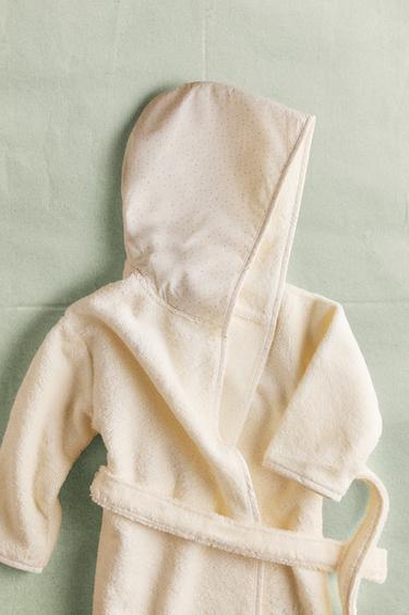 KIDS' BATHROBE WITH EARS - Light beige by Zara