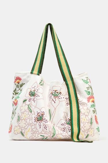 MAXI-SHOPPER MET FANTASIEWEFSEL - Veelkleurig van Zara