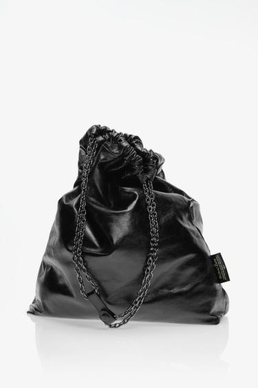 LIMITED EDITION TRI-CHIC LARGE LEATHER BAG — Black 1
