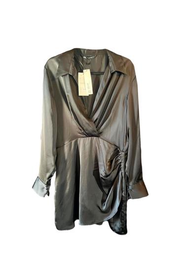 BLACK COCKTAIL MINI DRESS LONG SLEEVE