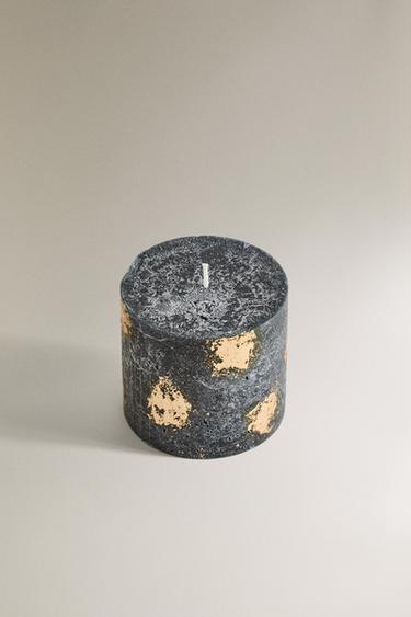 WINTER CYPRESS SMALL CYLINDER SCENTED CANDLE - whisky by Zara - Image 1