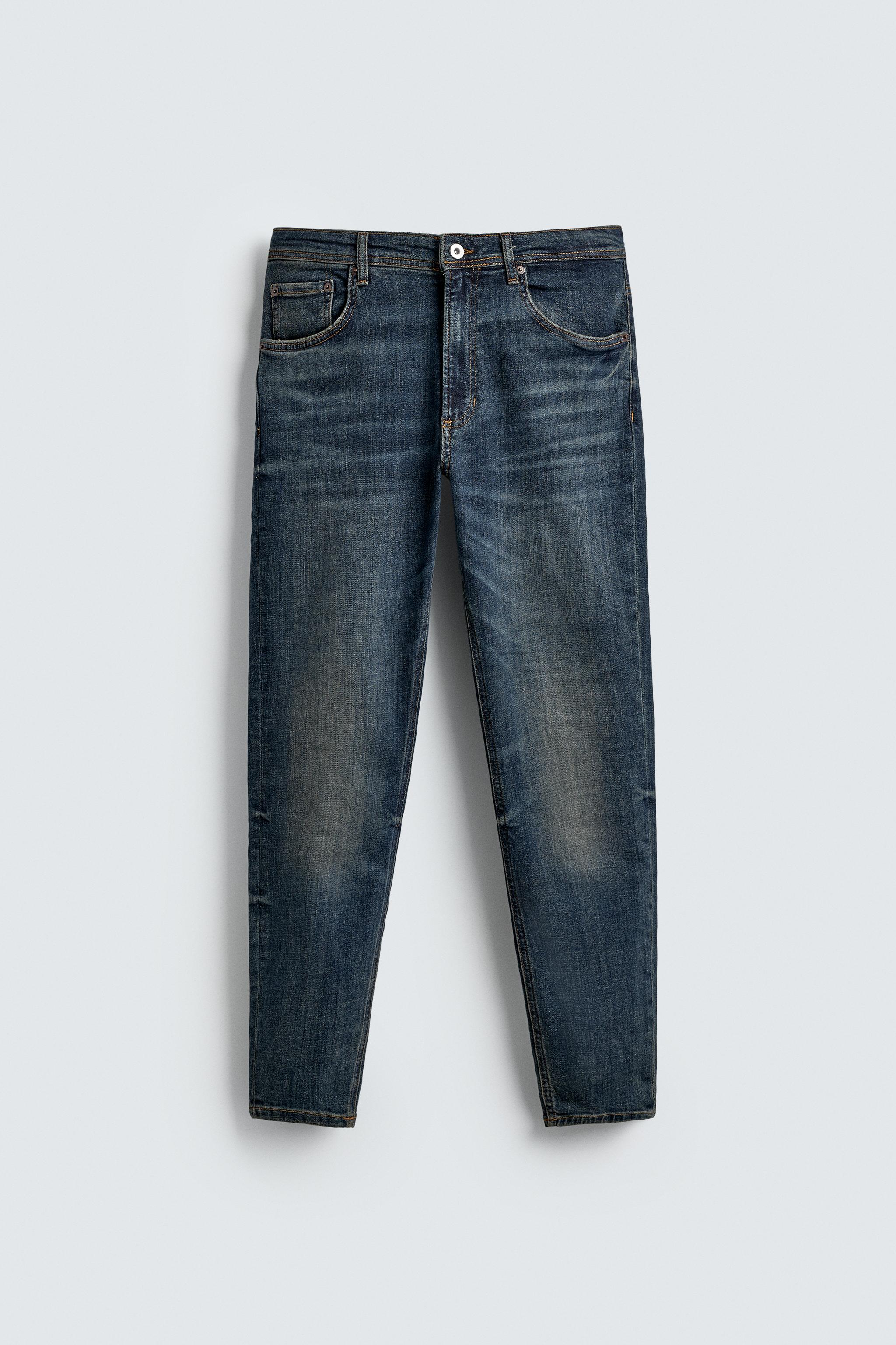 ★ドイツ発*ZARA*新作*リップドスキニーフィットデニム/UD★ クロップド丈スキニーフィットデニムパンツ - ライトブルー