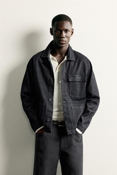 DENIM POCKET OVERSHIRT - Indigo by Zara