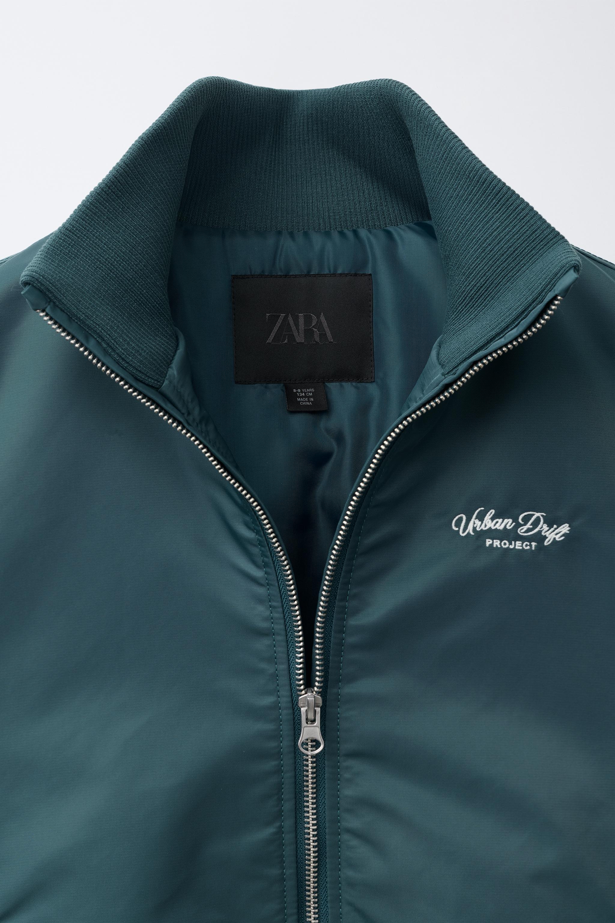 BLOUSON BOMBER À INSCRIPTION BRODÉE