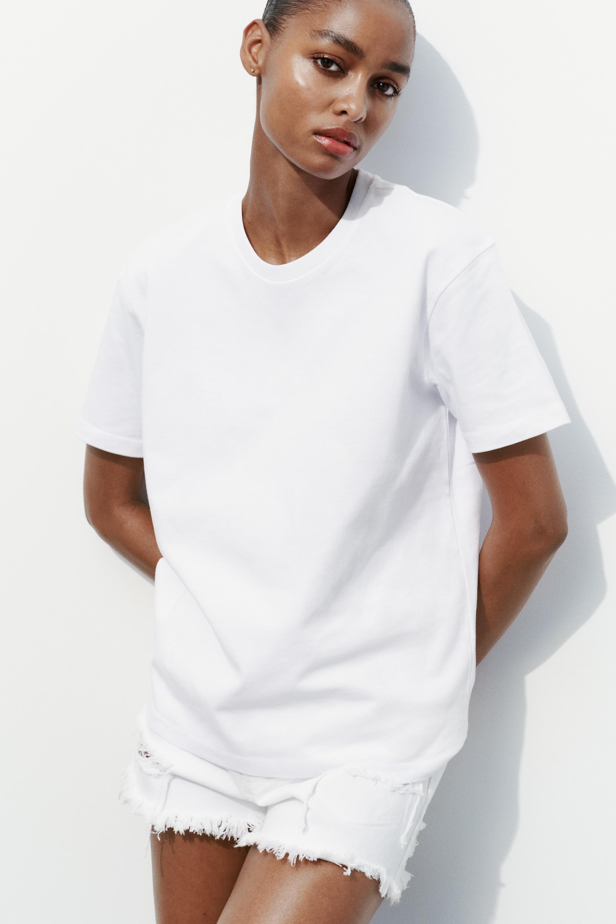 Heavy white t shirt hotsell