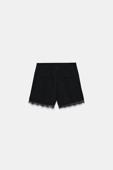SHORTS PUNTILLA - Negro de Zara