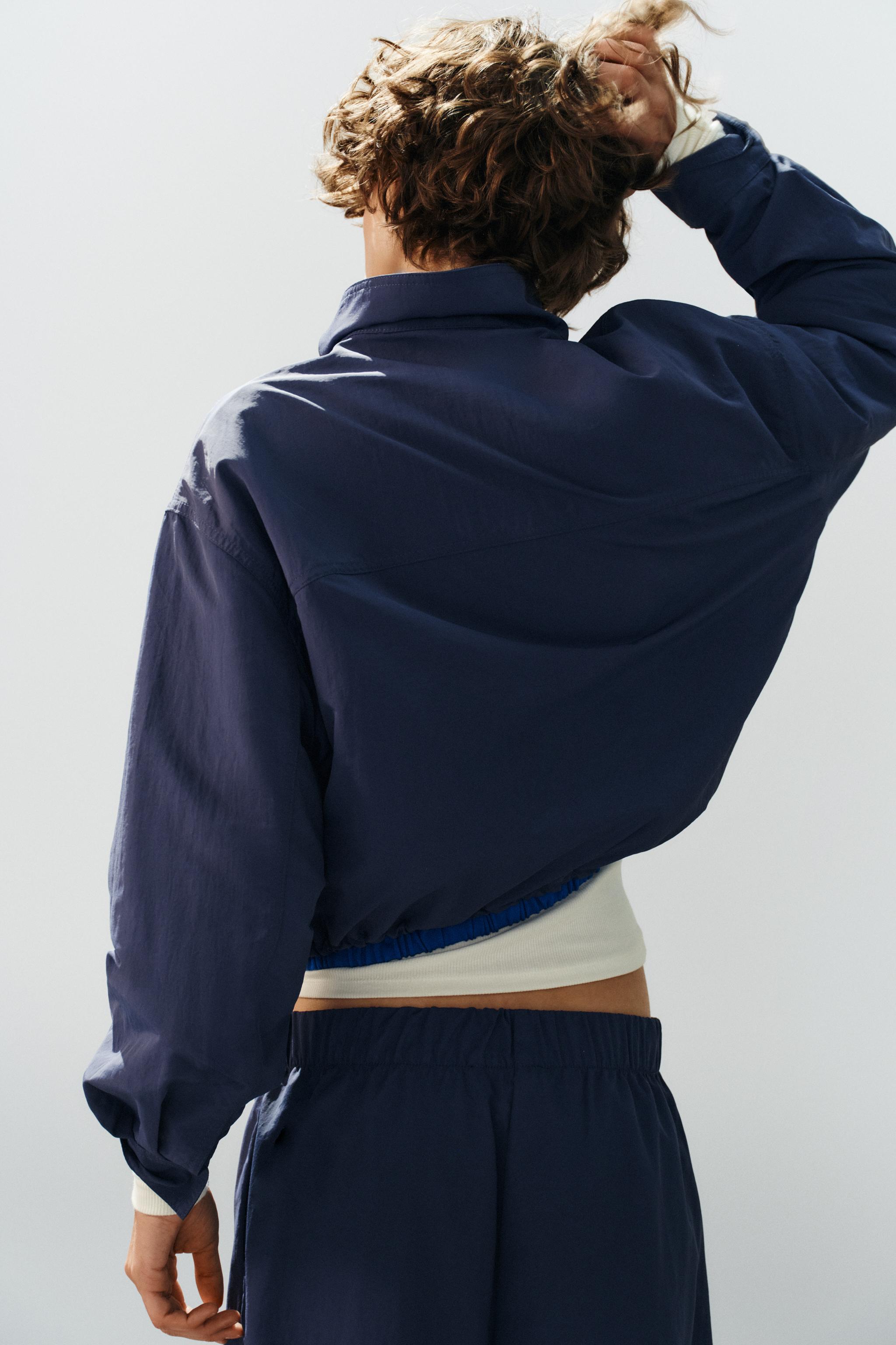 Женские куртки Zara TECHNICAL FABRIC JACKET — фото 5
