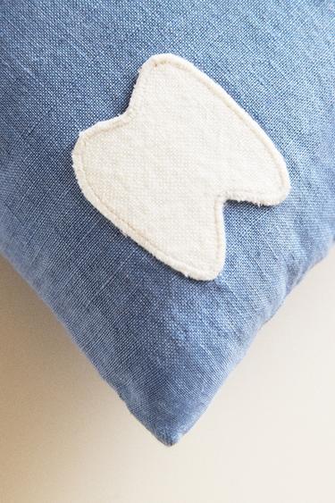 COUSSIN ENFANT SOURIS - Bleu de Zara