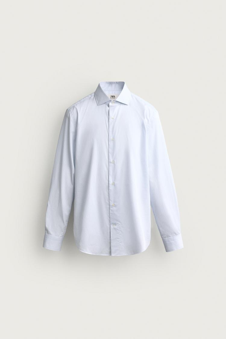 Camisa de rayas de corte ajustado 7