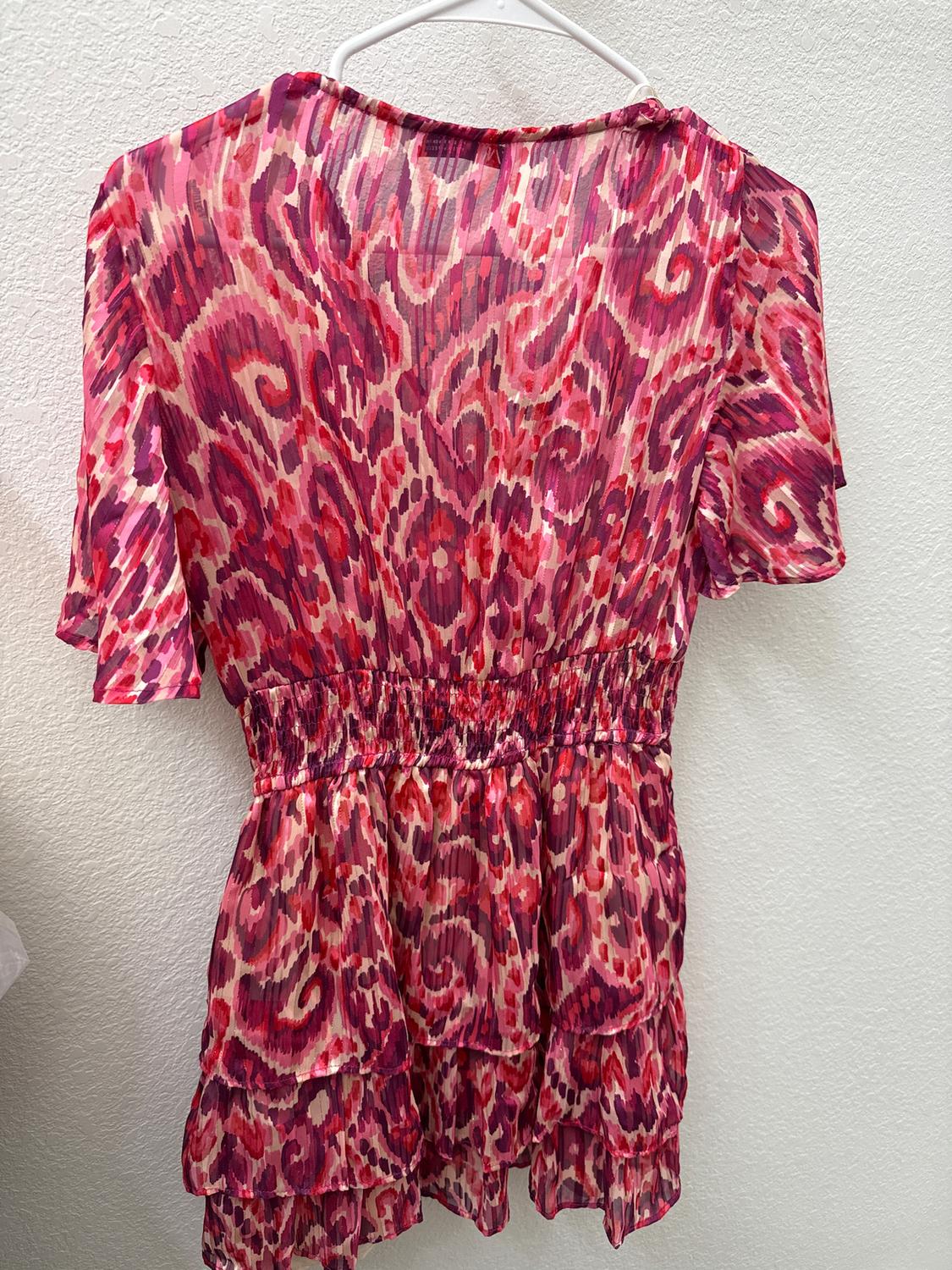METALLIC THREAD PRINTED DRESS - Image 3
