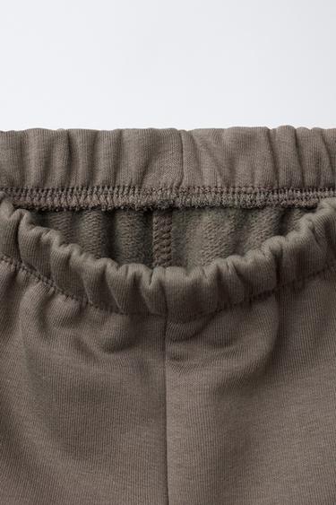 ENSEMBLE JOGGING SWEAT ET PANTALON JOGGER BASIQUE ÉTIQUETTE - Marron / Taupe de Zara - Image 3