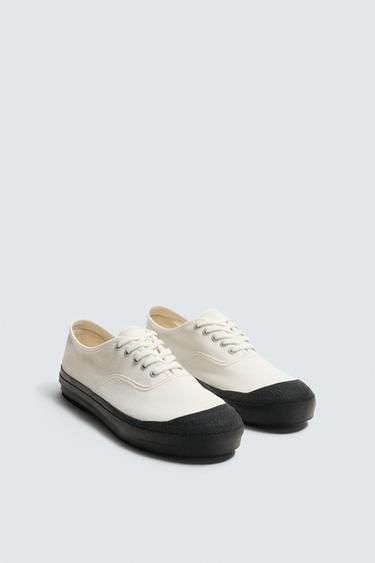 AARON LEVINE X ZARA ファブリックスニーカーホワイトZaraのAARON LEVINE X ZARA ファブリックスニーカー - ホワイト