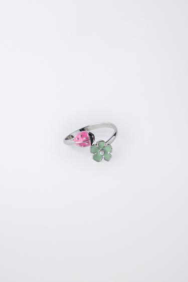 PACK OF SHAPED NECKLACE AND RING - Silver by Zara