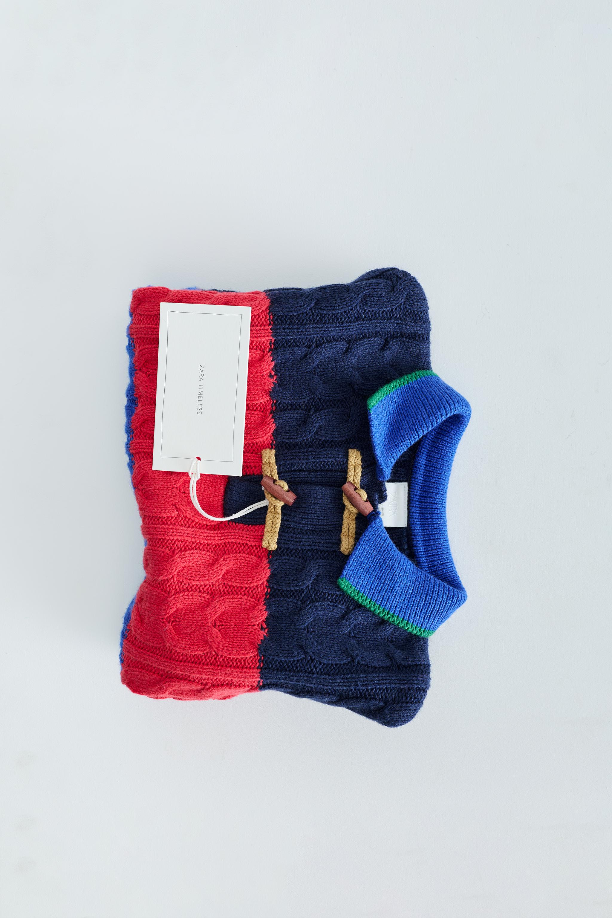 ZARA TIMELESS - PULL POLO EN MAILLE TORSADÉE COTON ET LAINE