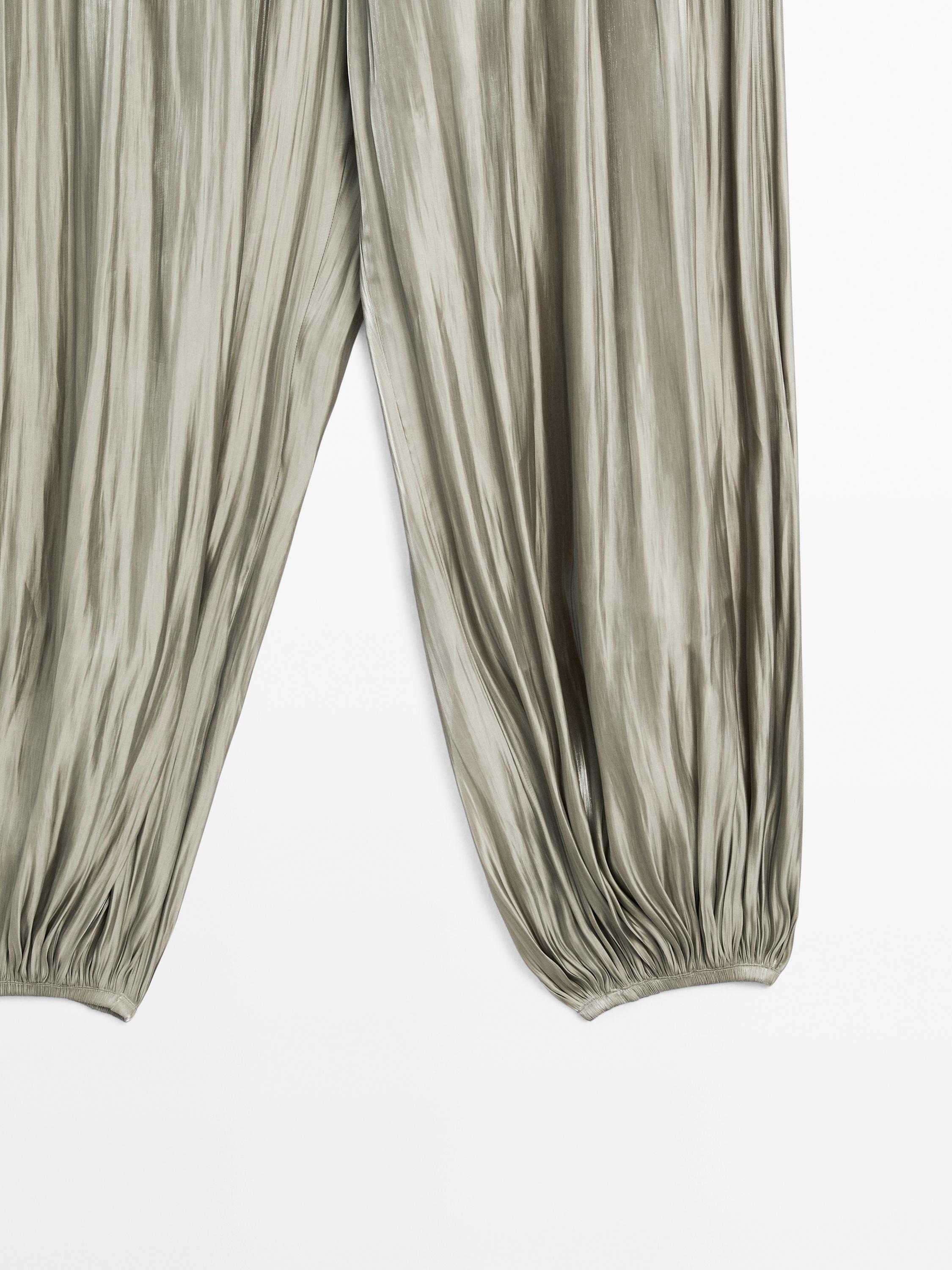 Shiny balloon trousers - STUDIO