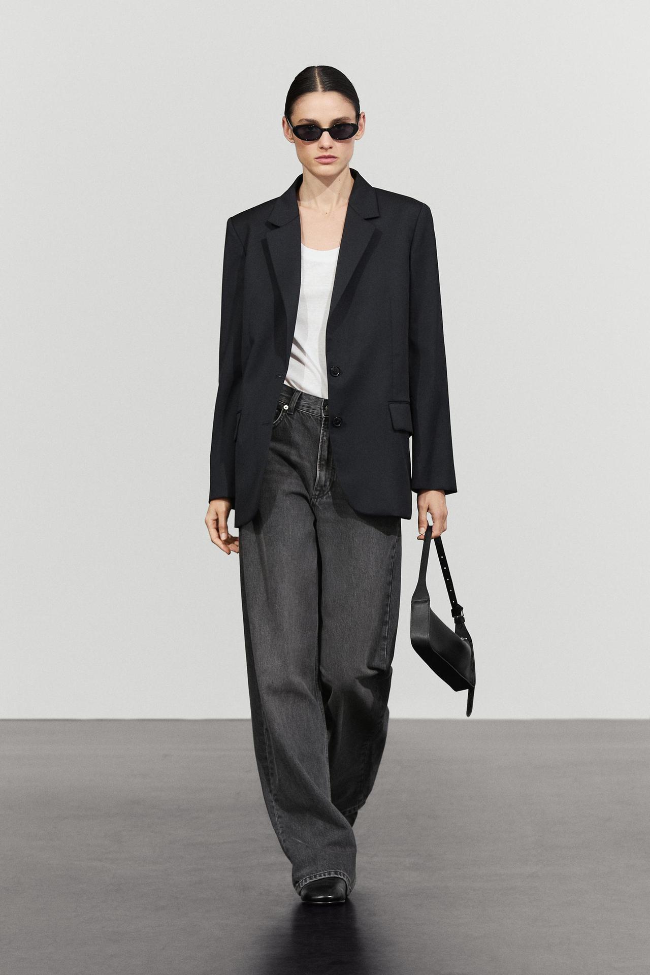 100% extra fine wool two-button blazer — Navy blue