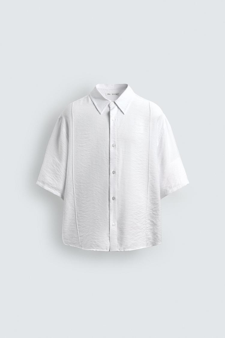 ZARA FLOWING TEXTURED SHIRT