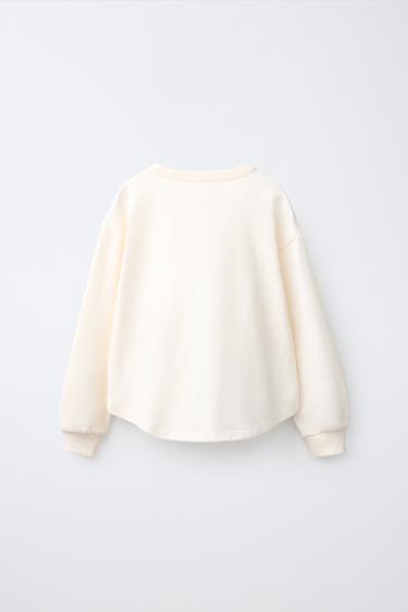 HENLEY T-SHIRT WITH LABEL — Ecru 2