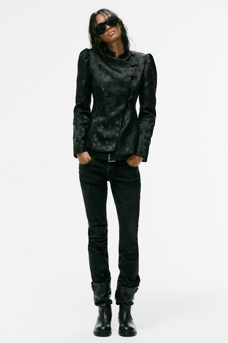 Blazer jacquard alamares