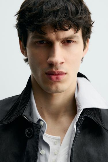 WAXED TRENCH COAT - Blue by Zara - Image 6