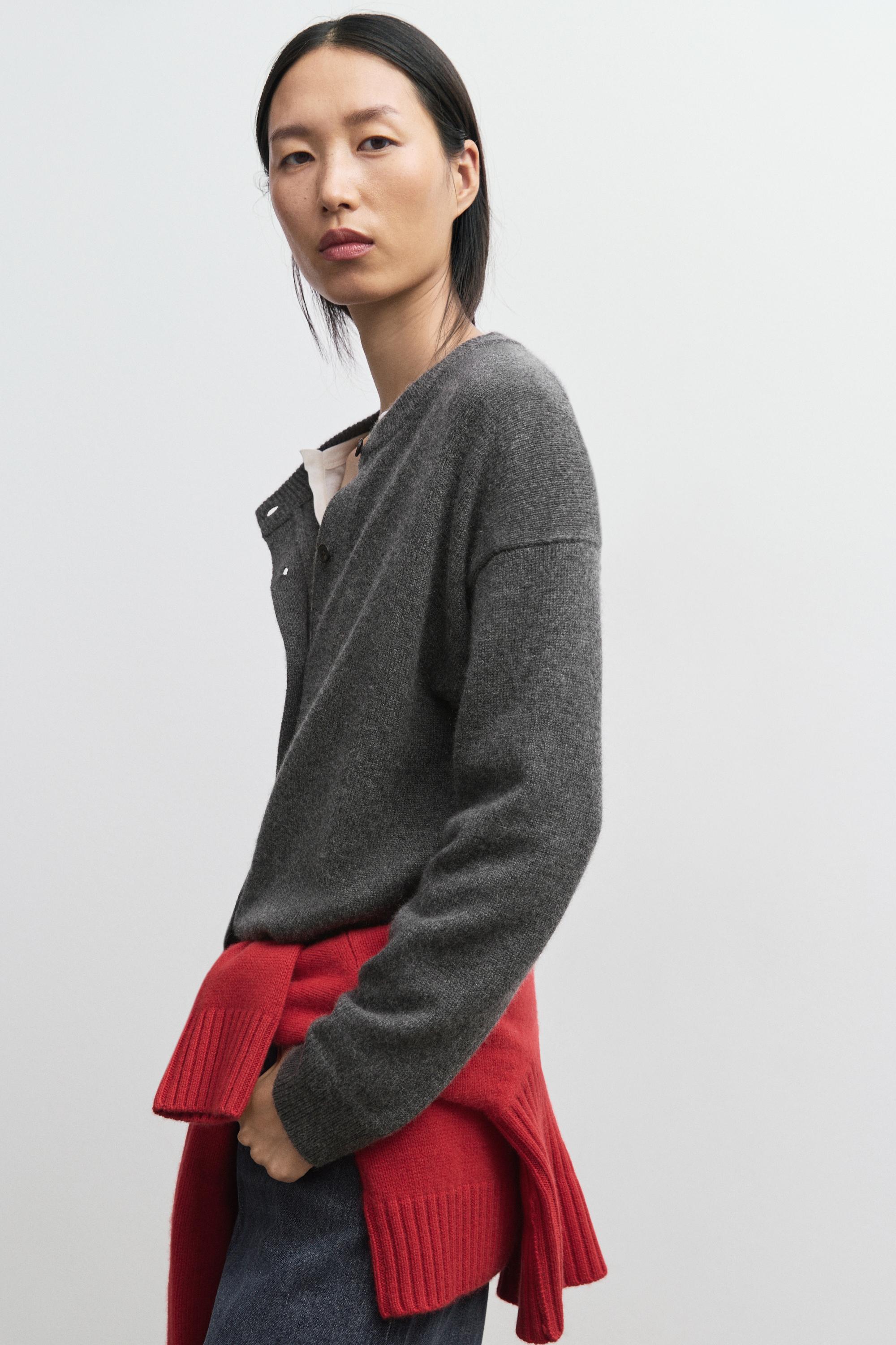 Cardigan en maille oversize 100 % cachemire