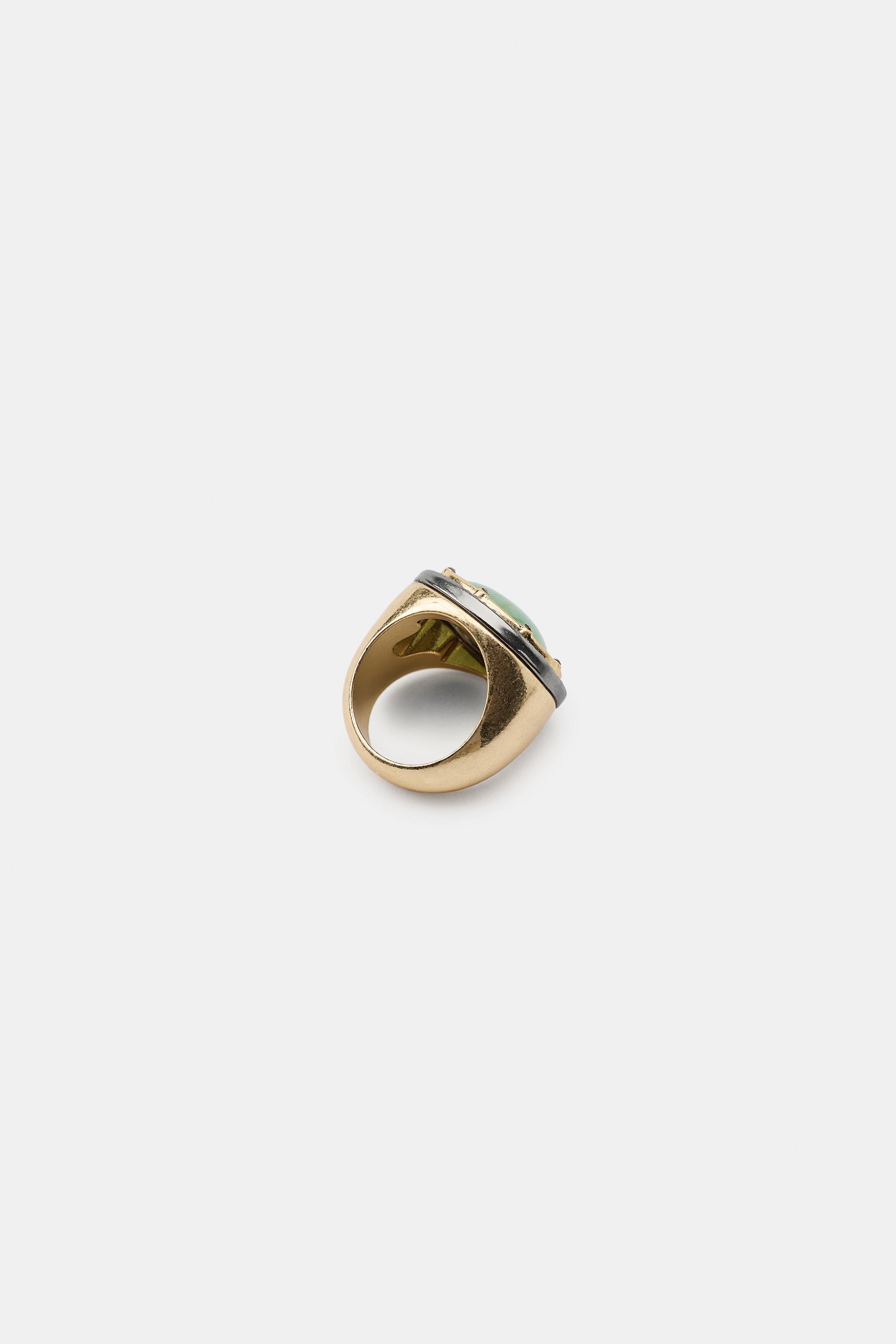 RHINESTONE STONE RING
