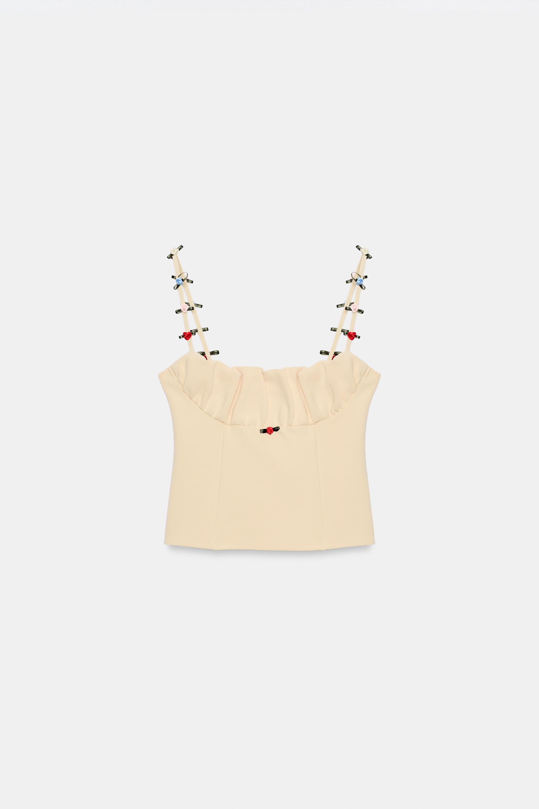 FLORAL STRETCH CORSETRY-INSPIRED TOP