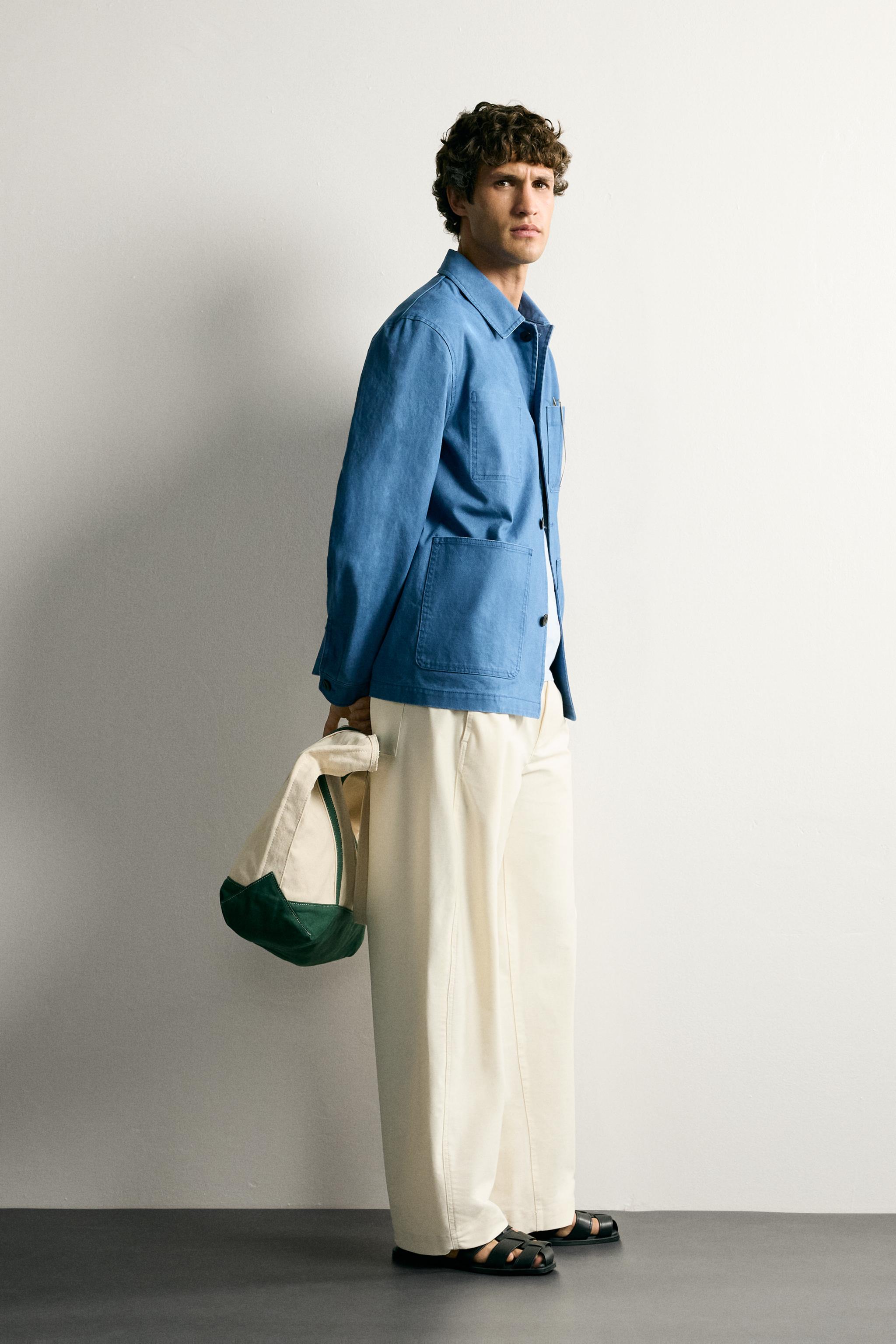 WASHED REGULAR FIT POCKET OVERSHIRT