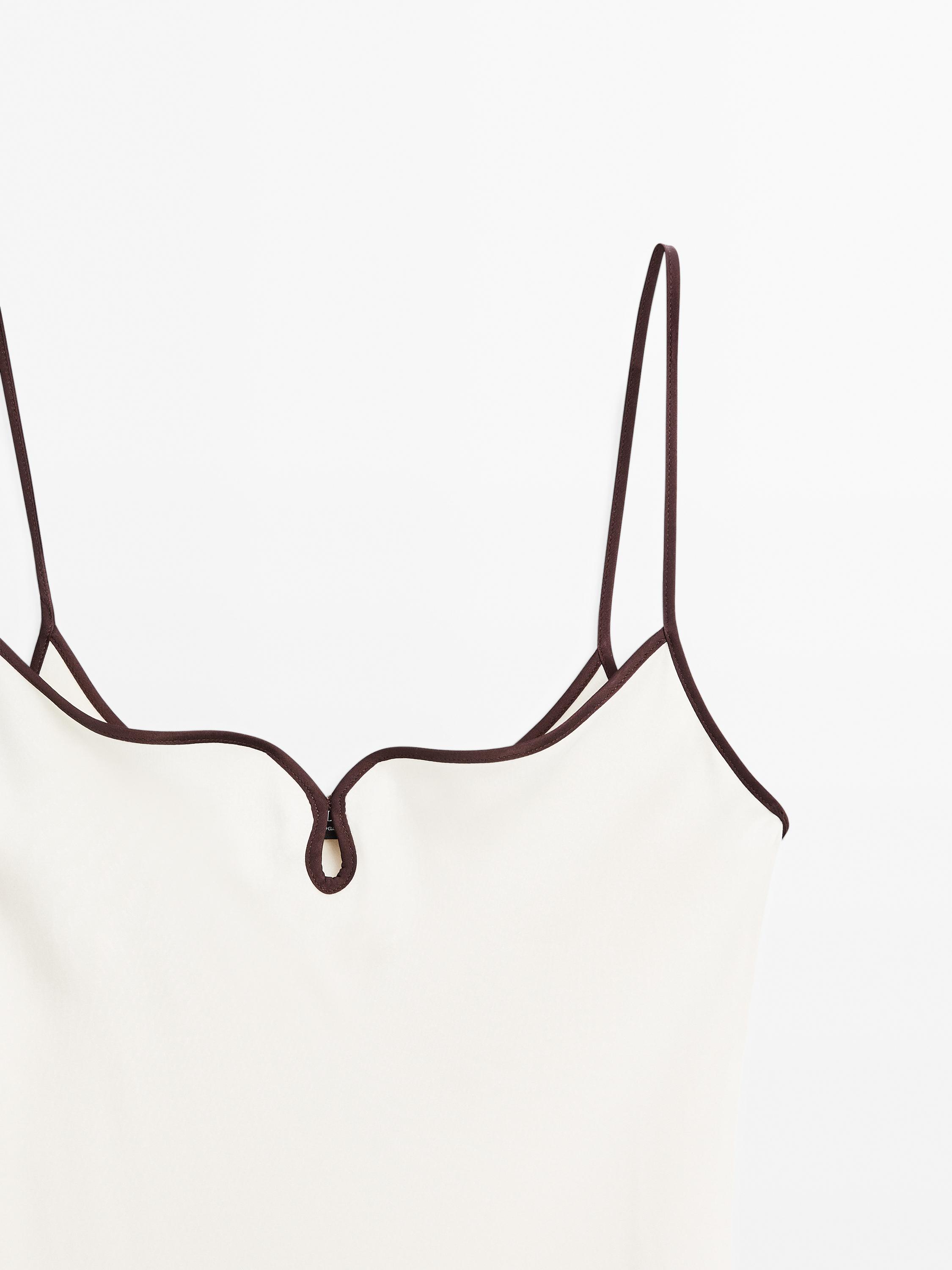 Robe midi style nuisette satinée
