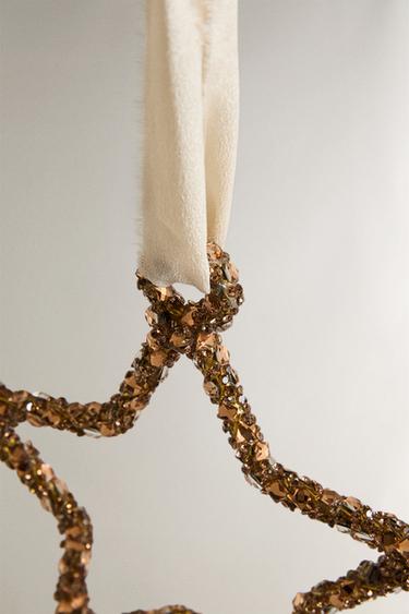 GOLD STAR STRUCTURE CHRISTMAS TREE DECORATION - Gold by Zara - Image 2