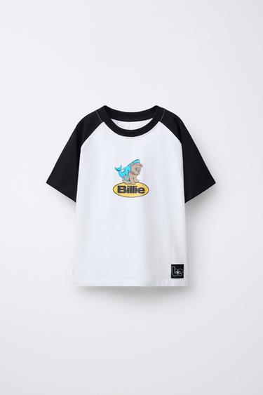 BILLIE EILISH © PRINT T-SHIRT - Black / White by Zara