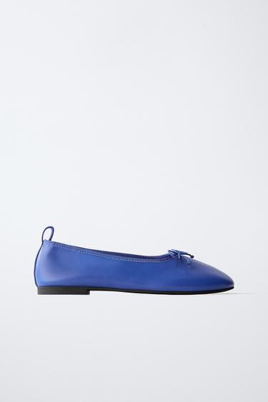 Zara BASIC BALLET FLATS - Blue