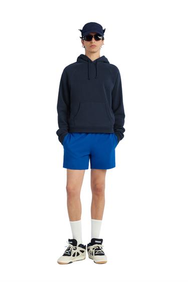 HOODIE WITH EMBROIDERED LOGO - Navy blue by Zara - Image 0