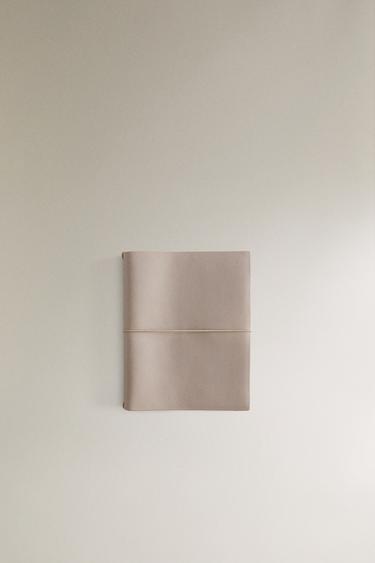 Zara LEATHER BOOK COVER - Gray