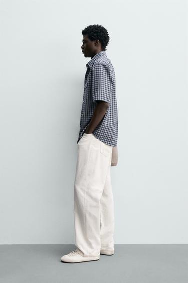 CHEMISE À CARREAUX AVEC POCHE - 981 de Zara - Image 3
