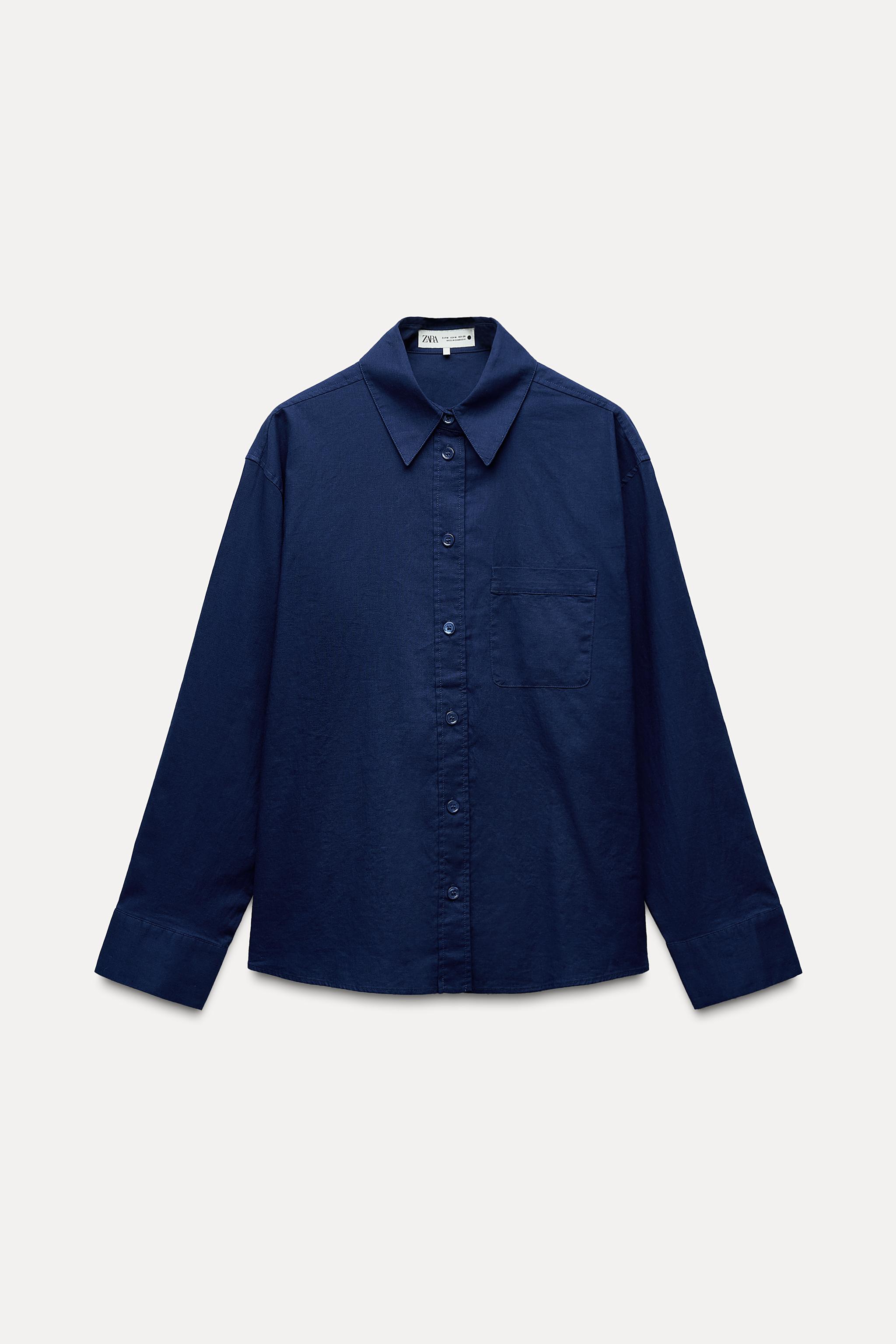 ZW COLLECTION LINEN SHIRT - White | ZARA Australia