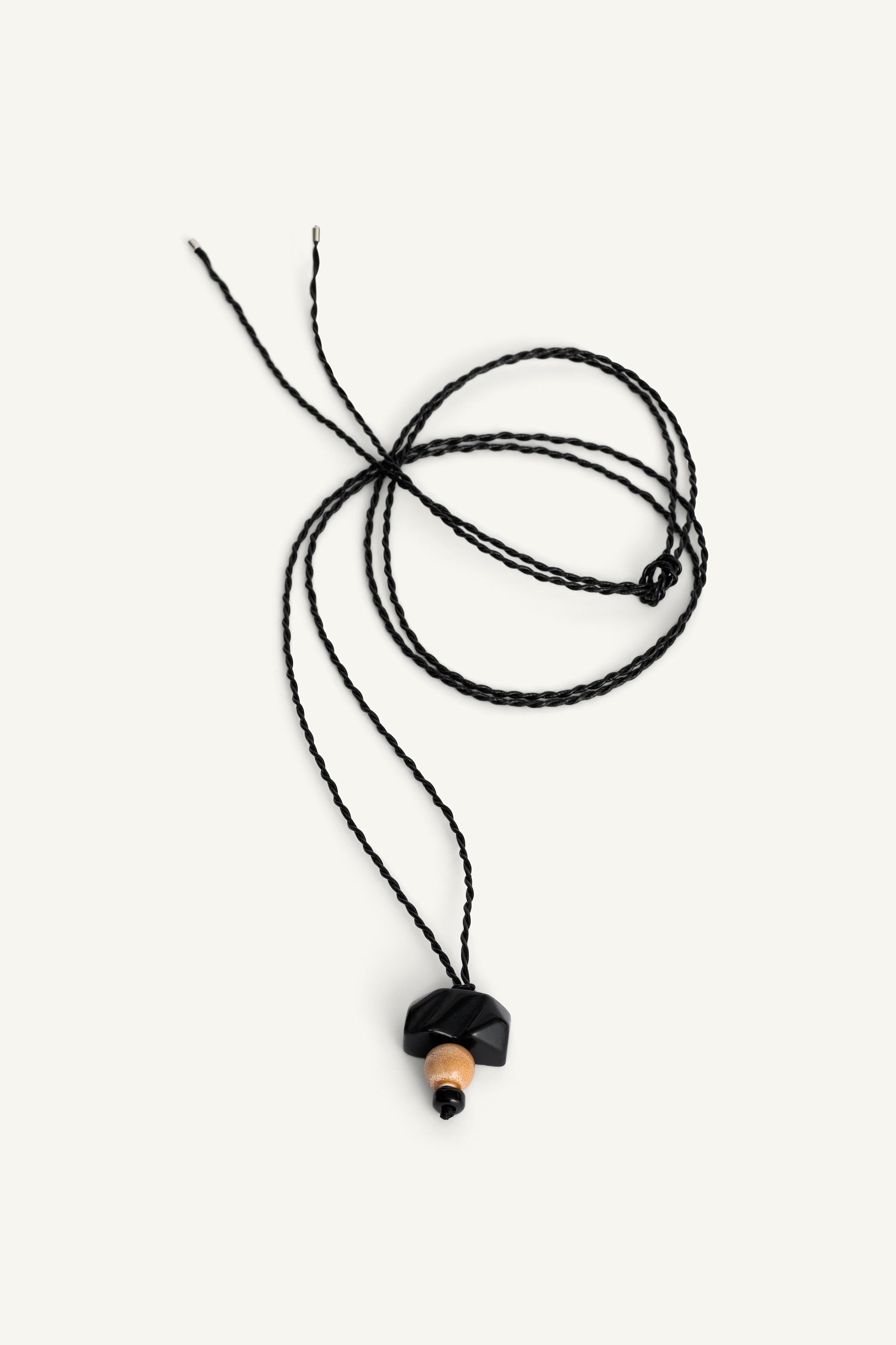 COMBINED PENDANT CORD NECKLACE