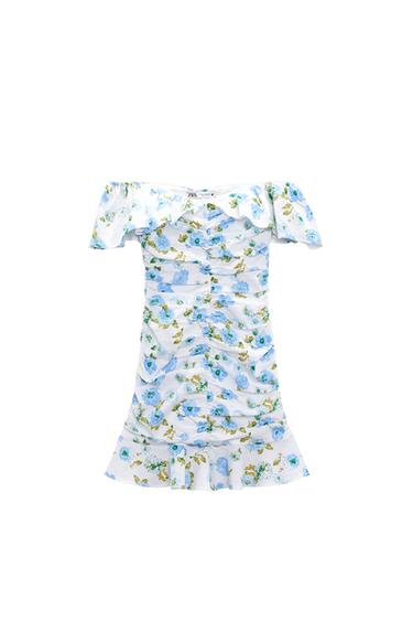 FLORAL PRINT MINI DRESS