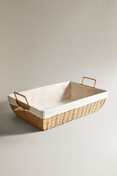 CORBEILLE REPASSAGE DOUBLURE COTON - Beige clair de Zara