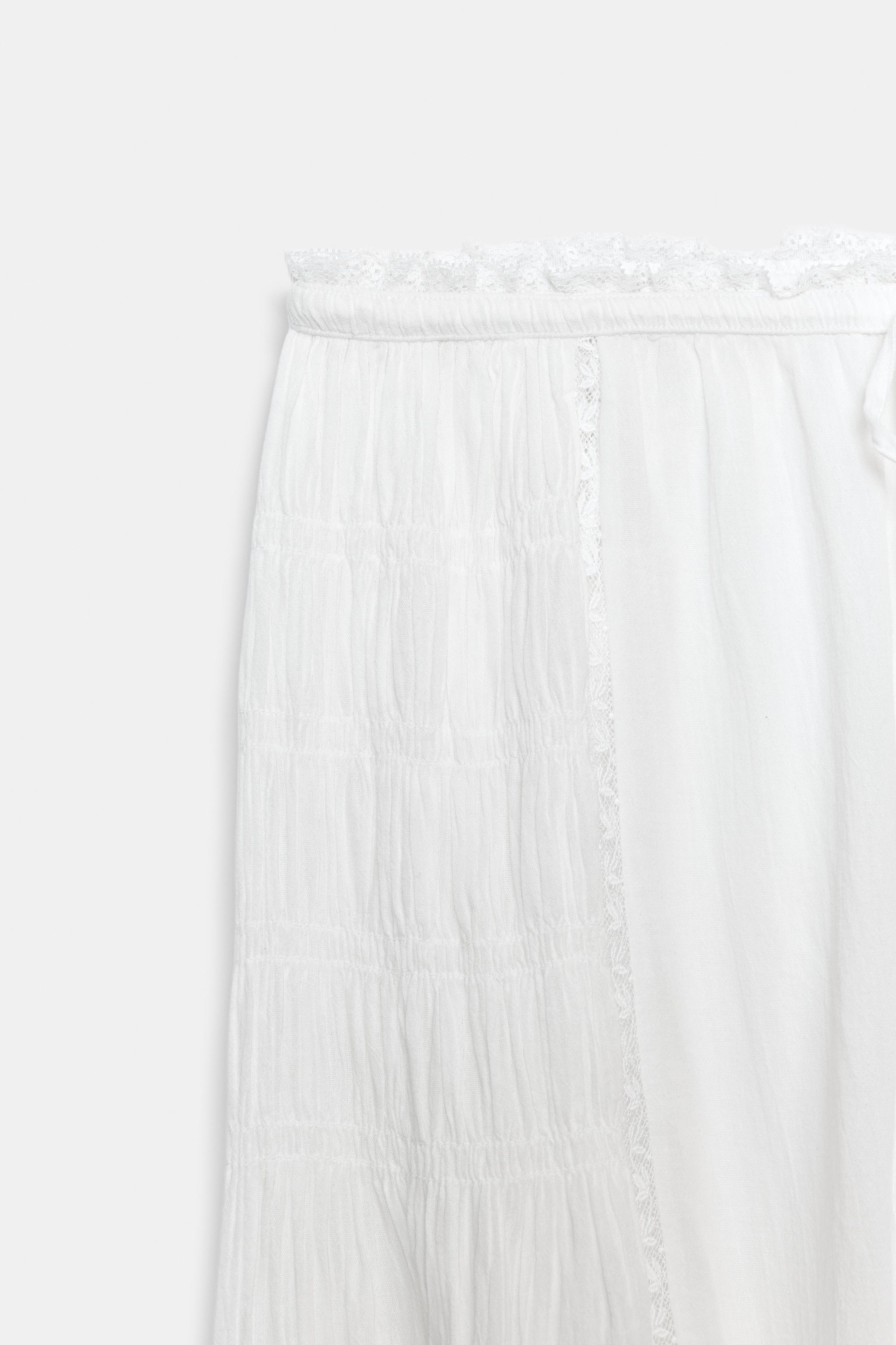 Женские брюки Zara ZW COLLECTION LACE PANTS — фото 8