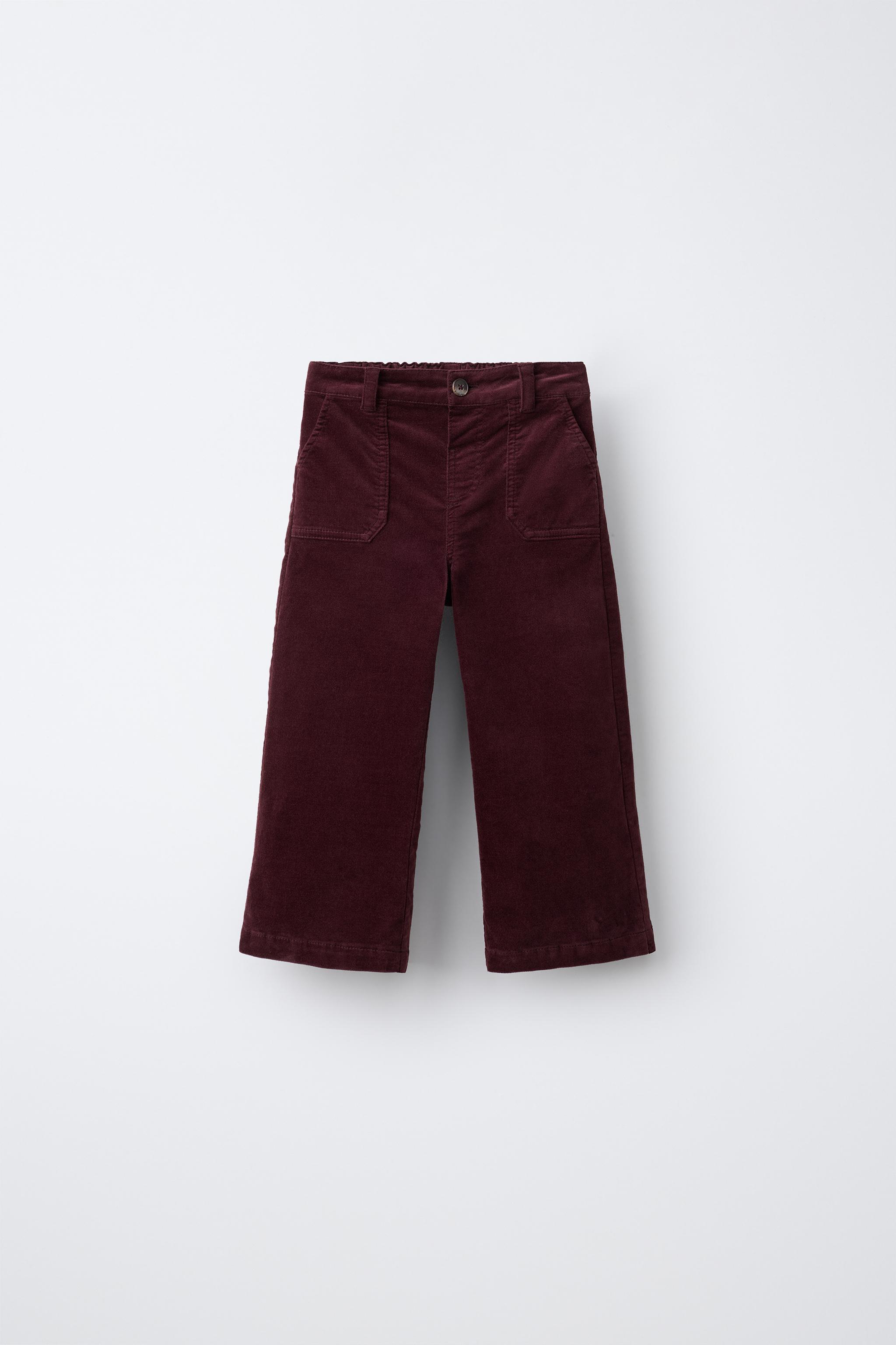 VELVET CULOTTE PANTS