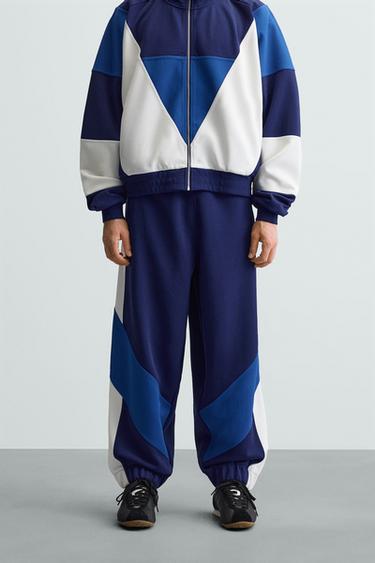 CALÇA RETRÔ FUTEBOL - Azul da Zara