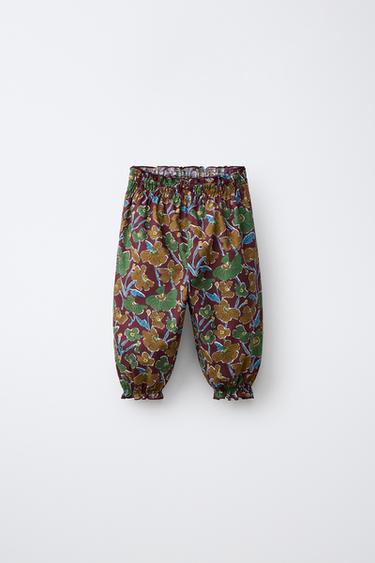 FLORAL PRINT BAGGY TROUSERS MADE WITH LIBERTY FABRIC - Multicoloured by Zara - Image 0
