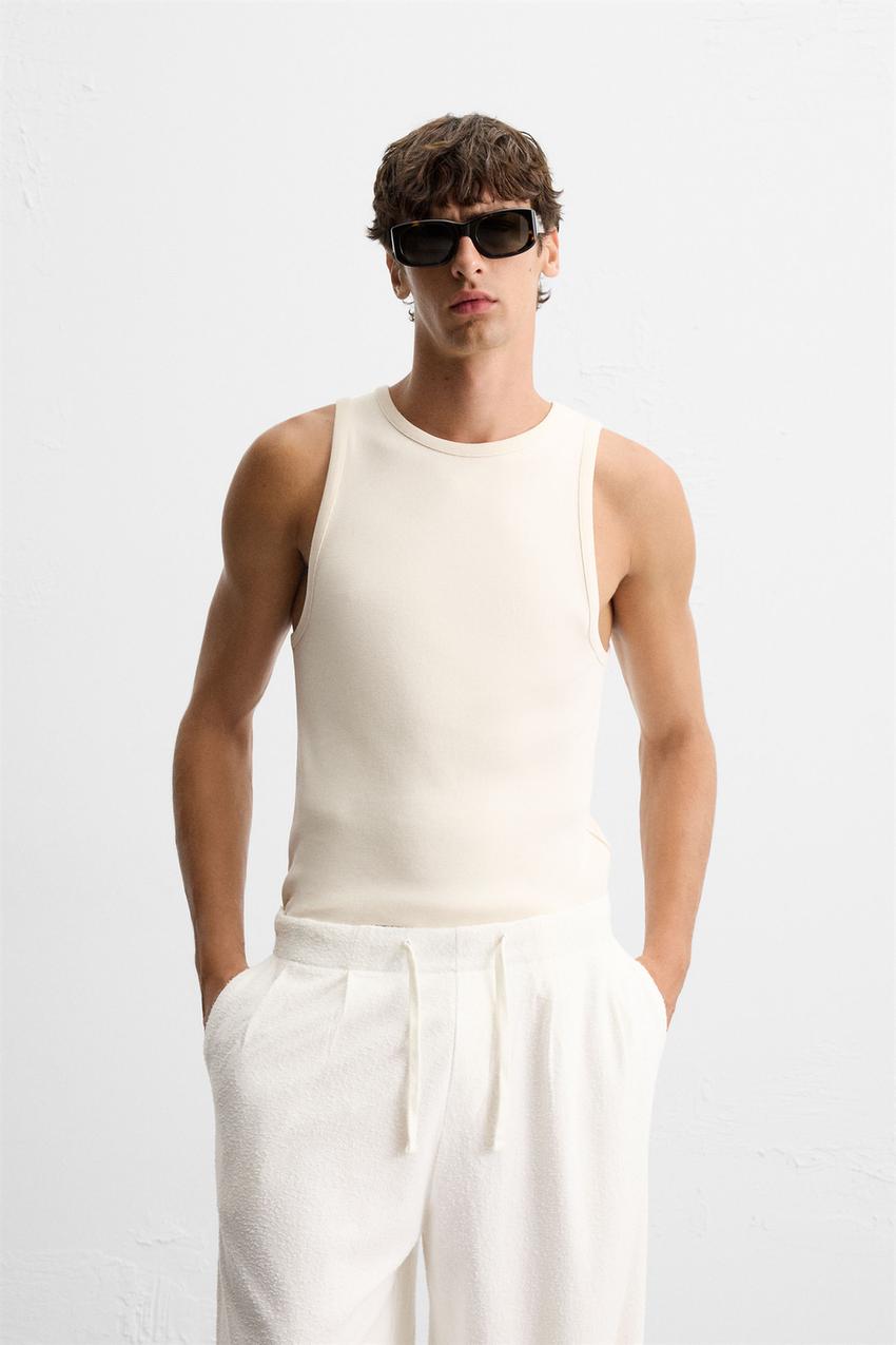 RIBBED TANK TOP