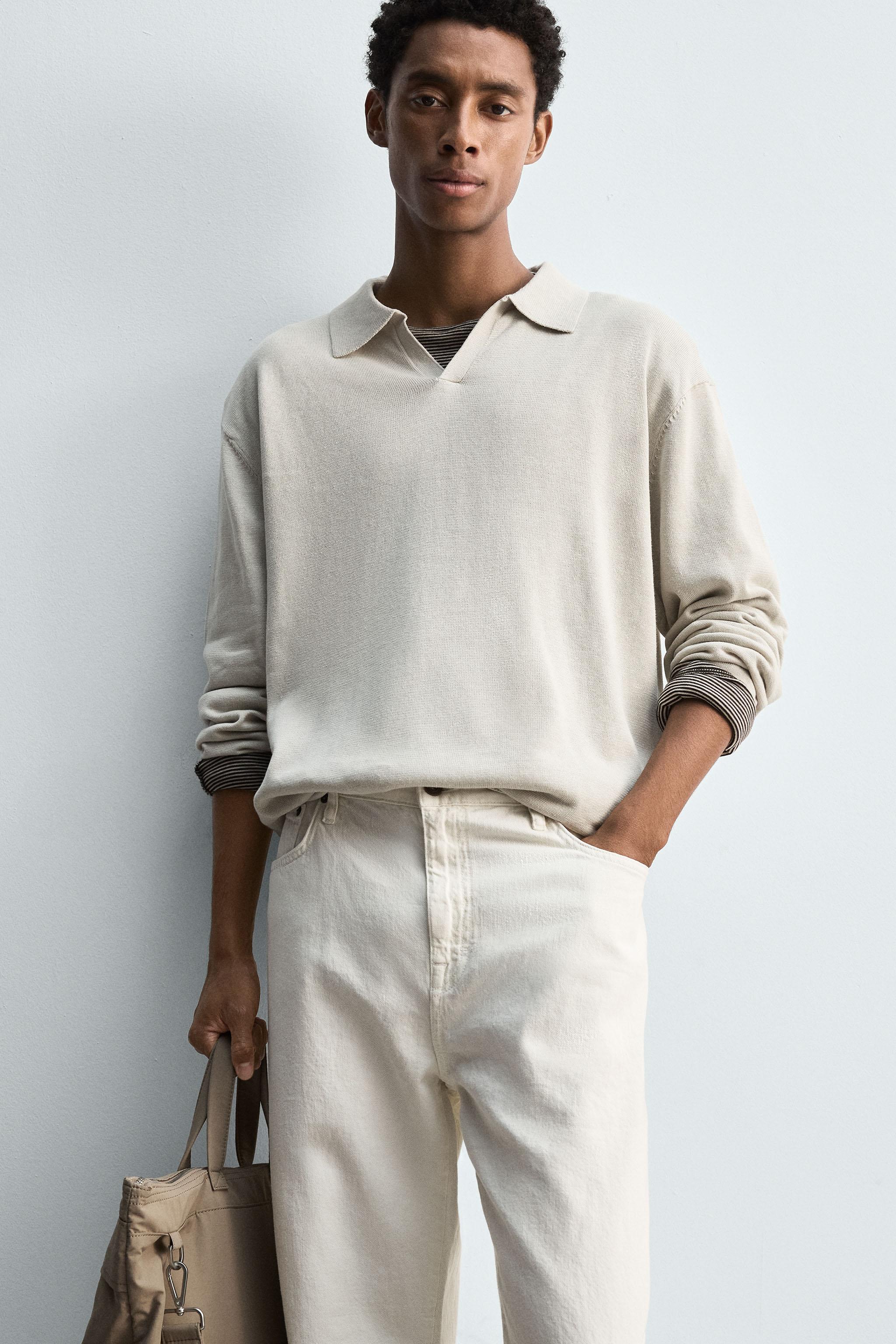 ★ドイツ発*ZARA*新作*コットンニット長袖ポロシャツ/GM★ 02893305711-a5.jpg?ts=