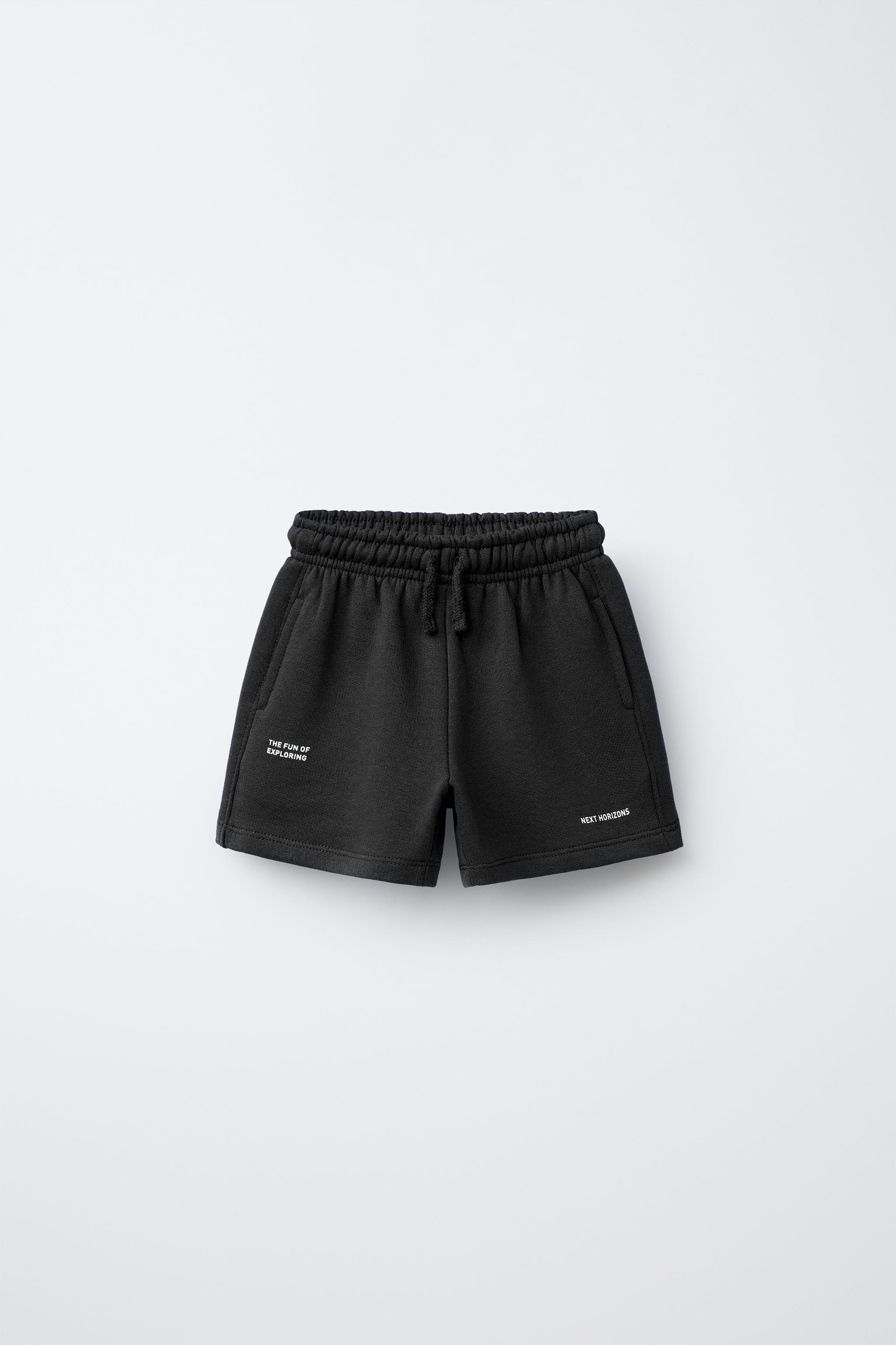 Детские шорты Zara BASIC TEXT SHORTS — фото 2