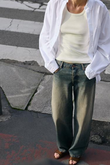 JEAN Z1975 DROIT LOOSE FIT TAILLE MOYENNE - Indigo de Zara - Image 2