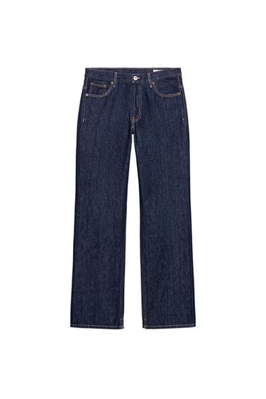 JEANS RECTOS TRF TIRO BAJO - Azul de Zara